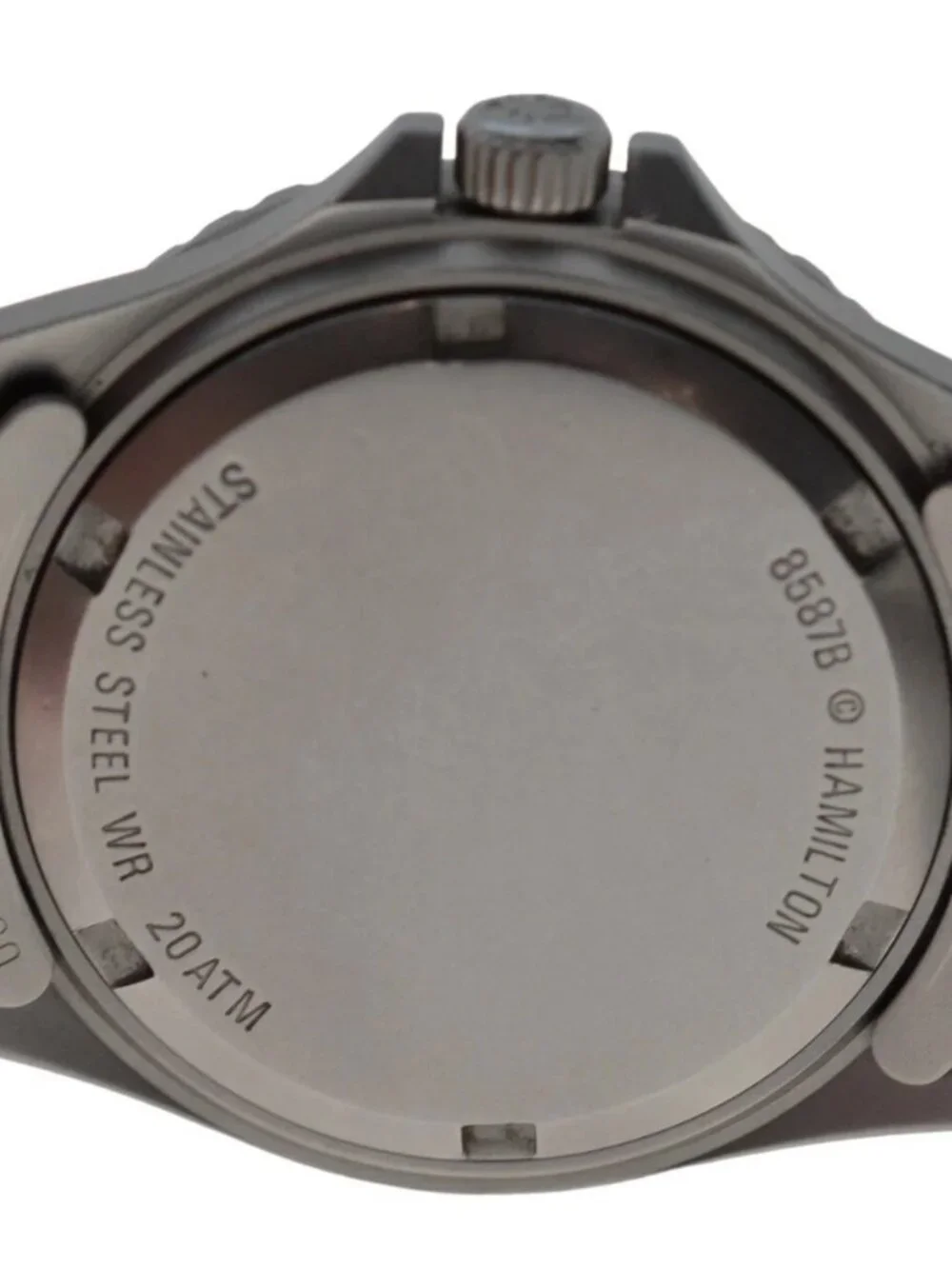 Vintage Ladies 31mm Hamilton Khaki Blue Dial Quartz Sub 660ft Diver Watch 8587B